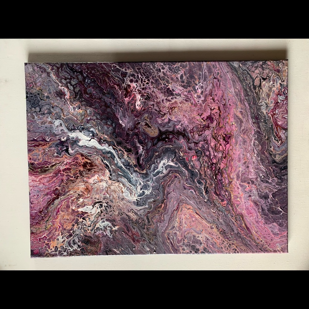 “Amadeus” Original Pour Painting on canvas